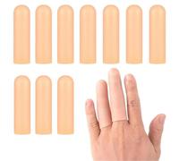 JOOTUEPO 10 piezas Artritis de Dedos Protectores de Silicona, Protector de Dedos de Gel, Funda Dedos Manos Transpirables, Ideal para Deportes, Trabajo, Artesanía y Más