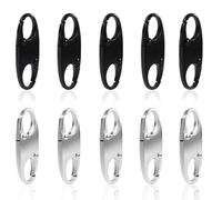 JOOTUEPO 10 Unidades Clip Antirrobo para Cremallera, Cierre de Seguridad con Doble Apertura para Mochilas, Equipaje, Bolsos y Maletas