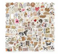 JOOTUEPO 120 Pcs Pegatinas Aesthetic, Pegatinas Bullet Journal, Pegatina Vinilo Impermeable, Stickers Aesthetic, Decorativa para Bricolaje, Álbumes de Recortes, Libro de Fotos, Diario