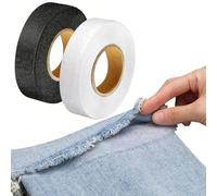 JOOTUEPO 2 Piezas Cinta Adhesiva Termoadhesiva, 64m Cinta Termoadhesiva para Dobladillos, 20 mm de Ancho, Dobladillo sin Costuras Planchado y Uniones para Pantalones, Cortinas y tejidos, Vaqueros