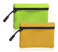 JOOTUEPO 2 Piezas Mini monederos con Cremallera, Monedero de Tela Oxford, Pequeña Cartera para Niñas y Niños, Organizador Delgado de Negocios