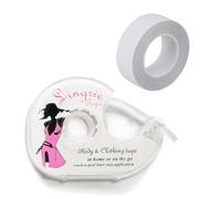 JOOTUEPO 2 Rollos Cinta Doble Cara, Adhesivo Natural Extrafuerte, para Ropa con Dispensador Tape Adhesiva Transparente para Cuerpo y Lencería Tiras Adhesivas para Vestido y Sujetador