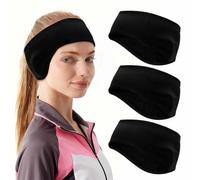 JOOTUEPO 3 PCS Diadema Elástica, Diademas Protectoras para Los Oídos, Diadema con Orejeras de Forro Polar, para Deportes al Aire Libre/Correr/Ciclismo/Esquí/Fútbol/Baloncesto/Unisex