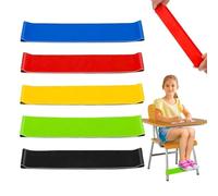 JOOTUEPO 5 Piezas Bandas Elásticas para la Ansiedad, Bandas Elásticas para Sillas para Niños, Bandas Antiestrés Hinchables Bandas Sensoriales para Sillas para Niños con TDAH Autismo Sensorial