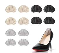 JOOTUEPO 6 Pares Taloneras para Zapatos, Almohadillas Autoadhesivas Antirrozaduras, Espuma Viscoelástica Plantillas, Protección del Talón para Zapatos de Hombre y Mujer