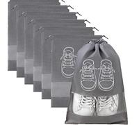 JOOTUEPO 6 Piezas Bolsa Zapatos Viaje, con Ventana Transparente y Cordónpara, Bolsa de Viaje para Zapatos, Portátil Bolsos de Almacenamiento para Zapatos