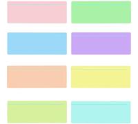 JOOTUEPO 8 superposiciones de colores para leer, ayuda para la dislexia, mejora la comodidad y la velocidad de lectura con tiras guiadas tintadas, ideal para dislexia, TDAH, síndrome de Irlen y estrés