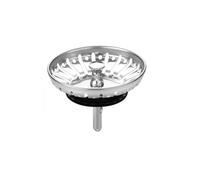 JOOTUEPO 84mm Kitchen Sink Plug Strainer, Coladores de Acero Inoxidable Espesos, filtra los Alimentos/previene los olores, para Cocina tamaño fregaderos de 84-85mm