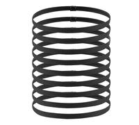 JOOTUEPO 9 Piezas Diadema Deportiva Elásticas Antideslizante, Cinta Pelo Deporte, Hombre Mujer Deporte Diadema para Yoga/Fitness/Correr/Ciclismo (Negro)