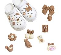 JOOTUEPO 9 Piezas Shoe Charms De Dibujos Animados Accesorios De Decoración De Zapatos, Adornos para Zapatos de Sandalias de Zueco, Regalos DIY Fiesta Cumpleaños Para Niños y Adulto