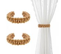 JOOTUEPO Alzapaños Cortinas Boho, 2 Piezas Alzapaños para Cortinas, Alzapaño de Algodón Tejido a Mano, para SalóN Cocina Dormitorio y Exteriores