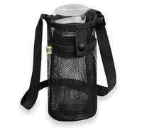 JOOTUEPO Bolsa de Botella de Agua, Portabotellas de Agua de Malla Portátil Funda para Botella con Correa de Hombro Ajustable para Deportes, Senderismo, Campamento, Viajes