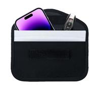 JOOTUEPO Bolsa Faraday para Llaves de Coche, Funda Bloqueo de Señal de Seguridad Anti RFID/WiFi/gsm/LTE/NFC,Bolsa de Blindaje de Señal, Fibra de Carbono