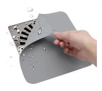 JOOTUEPO Tapón de Ducha antiolor, 2 Unidades de Silicona Gris 20 x 20 cm Protector de Drenaje, ubierta de Desagüe de Piso, solución eficaz contra los Malos olores protección Duradera de tu Sanitaria