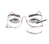 JOOX Gafas de maquillaje, lente giratoria, gafas de maquillaje para los ojos para mujeres, gafas de lectura para maquillarse, agranda los detalles de los ojos