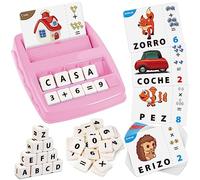 Joozmui Juegos Educativos Niños 3-8 Años, Juguetes Niños 3-9 Años Regalo Niña 3-10 Año Juegos para Niño Aprender a Leer Scrabble Español Deletreo Montessori Juguetes Niña