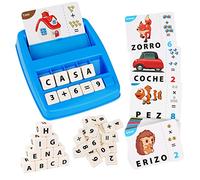 Joozmui Juguetes Niños 3 4 5 6 7 8 Años, Juegos Educativos Niños 3-10 Años Regalo Niña 3-11 Año Juegos para Niño Juguete Niña Aprender a Leer Juguete Montessori Scrabble Español