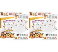 Joozmui Juguetes Niños 3 4 5 6 7 8 Años, Juegos Educativos Niños 3-8 Años Regalo Niña 3-8 Años Juegos para Niño Juguetes Niña Aprender a Leer Juguetes Montessori Scrabble Español (Paquete de 2)