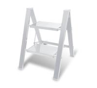 Joparri Escalera plegable de 2 peldaños, de aluminio, con pedal ancho antideslizante, ligera, para el hogar, la oficina, el almacenamiento portátil, pintura y macetas