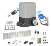 Joparri - Motorización de puerta corrediza, motorización de puerta corredera de 550 W, modelo WiFi Bluetooth, con riel de mando a distancia, motorización de puerta de hasta 1200 kg, soporte de 4