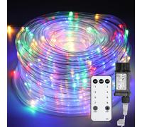 Jopassy Guirnalda de luces LED para exteriores, 20 m de longitud exterior, IP44, resistente al agua, con temporizador y 8 modos de luz, para exterior, interior, fiesta, boda, Navidad, decoración