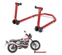 Jopassy Soporte para moto Elevador de Moto Soporte de montaje Delantero, hasta 300 kg, Alta estabilidad Fácil elevación (ruedas delanteras, rojo)
