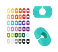 JOPHEK 36 Piezas Vistoso Marcadores de Copas de Vino, Adornos de Copa de Vino de Silicona, Identificador de Copa de Vino per Bicchiere da Champagne, Bicchiere da Cocktail, Bicchiere da Martini