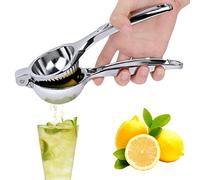 JOPHEK Prensa Cítrica Manual, Prensa Limón de Palanca, Prensa Limón Prensa Cítricos Hecho de Aleación de Zinc, Prensa Naranja Manual de 7 cm de Diámetro para Cocina, Bar, Restaurante