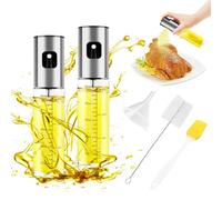 JOPHEK Pulverizador Aceite Spray, 2 Piezas 100ml Spray Aceite Cocina Aceitera Spray Pulverizador, Spray Aceite para Freidora de Aire Air Fryer Cocina para Cocinar, Hornear, BBQ