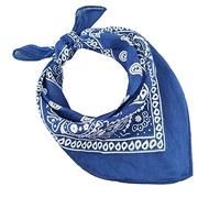JOPHY & CO. 100% algodón BANDANA SET 3/5/10 para Mujeres Hombres Niños Unisex Único y/o Paisley Pattern COD. A644 (Paisley, Royal, Set 5 pz)