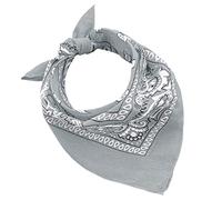 JOPHY & CO. 100% algodón BANDANA SET 3/5/10 para Mujeres Hombres Niños Unisex Único y/o Paisley Pattern COD. A644 (Paisley, Gris Oscuro, Set 5 pz)