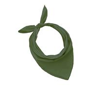 JOPHY & CO. 100% algodón BANDANA SET 3/5/10 para Mujeres Hombres Niños Unisex Único y/o Paisley Pattern COD. A644 (Color único, Militar, Set 5 pz)