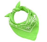 JOPHY & CO. 100% algodón BANDANA SET 3/5/10 para Mujeres Hombres Niños Unisex Único y/o Paisley Pattern COD. A644 (Paisley, Verde Agua, Set 3 pz)