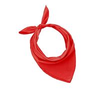 JOPHY & CO. 100% algodón BANDANA SET 3/5/10 para Mujeres Hombres Niños Unisex Único y/o Paisley Pattern COD. A644 (Color único, Rojo, Set 10 pz)