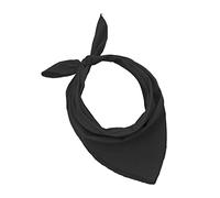 JOPHY & CO. 100% algodón BANDANA SET 3/5/10 para Mujeres Hombres Niños Unisex Único y/o Paisley Pattern COD. A644 (Color único, Negro, Set 1 pz)