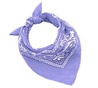 JOPHY & CO. 100% algodón BANDANA SET 3/5/10 para Mujeres Hombres Niños Unisex Único y/o Paisley Pattern COD. A644 (Paisley, Lila, Set 1 pz)