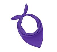 JOPHY & CO. 100% algodón BANDANA SET 3/5/10 para Mujeres Hombres Niños Unisex Único y/o Paisley Pattern COD. A644 (Color único, Viola, Set 1 pz)