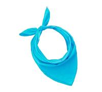 JOPHY & CO. 100% algodón BANDANA SET 3/5/10 para Mujeres Hombres Niños Unisex Único y/o Paisley Pattern COD. A644 (Color único, Azul Turquesa, Set 1 pz)