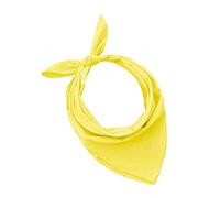 JOPHY & CO. 100% algodón BANDANA SET 3/5/10 para Mujeres Hombres Niños Unisex Único y/o Paisley Pattern COD. A644 (Color único, Amarillo, Set 5 pz)