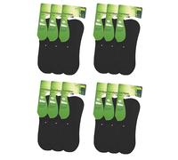 JOPHY & CO. Calcetines de bambú, calcetines de bambú suaves y transpirables, para hombres y mujeres (35-40, negro invisible 12 pares)