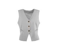 JOPHY & CO. Chaleco Mujer 3 Botones (código 7090), gris vivo (ral 7035), XL