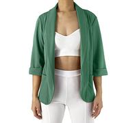 JOPHY & CO. Chaqueta Tipo Blazer para Mujer con Bolsillos (cód. 5572) (S, Verde)