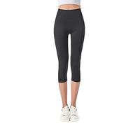 JOPHY & CO. Leggings 3/4 Mujer Elástico Yoga Pilates (Cód. 9901), Negro , L delgado