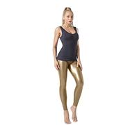 JOPHY & CO. Leggings ajustados Skinny para mujer, bielásticos, piel sintética, Push-Up, colores brillantes (cód. 9810), dorado, M