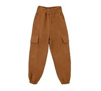 JOPHY & CO. Pantalón unisex para niña y niño Cargo Streetwear Multibolsillos (cód. 8800), marrón, 12 años