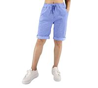 JOPHY & CO. Pantalones Bermudas de color liso para mujer (cod. 3006), Jeans, X-Large