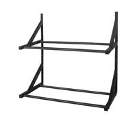 jopiuieo Estante de almacenamiento de filamentos para impresora, estante organizador de filamentos de doble capa, soporte de exhibición montado en la pared para uso empresarial y de taller, 17 x 8.26