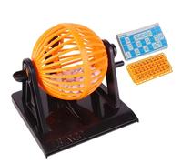 jopiuieo Juego de Bingo para niños, Juego de Bingo, Mini Juego de lotería de máquina de Jaula de para niños, Juegos de de la máquina de selección de números de Juguete de lotería de la