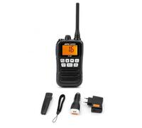 Jopix Marine 242P Walkie-Talkie Náutico VHF Portátil, Homologado por la DGMM, Estanco IP67 y Flotante, Doble/Triple Escucha, Incluye Kit Completo de Accesorios