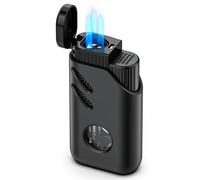 JOPOO 3 Llamas Mechero Soplete Gas Butano Recargable (Vendido sin Gas)